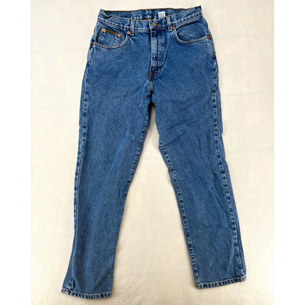 Calvin Klein Jeans Straight Leg Blue Medium Wash Denim 100% Cotton Women's 8